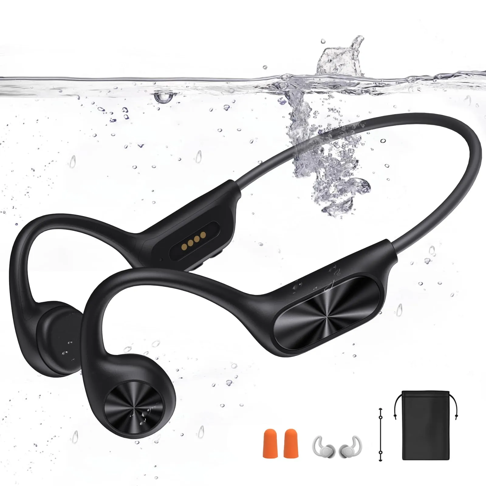 FJX Bone Conduction Waterproof Swimming Headphones